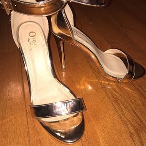 Metallic Gold Heels